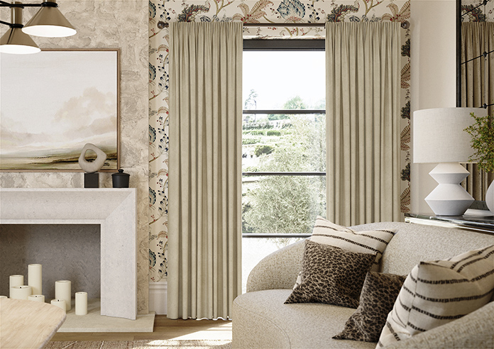 Faux Suede, Natural - Made to Measure Curtains - Image 3